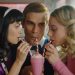 Lili Reinhart KJ Apa and Camila Mendes sharing a milkshake in Riverdale