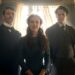 Millie Bobby Brown, Henry Cavill e Sam Clafin in Enola Holmes