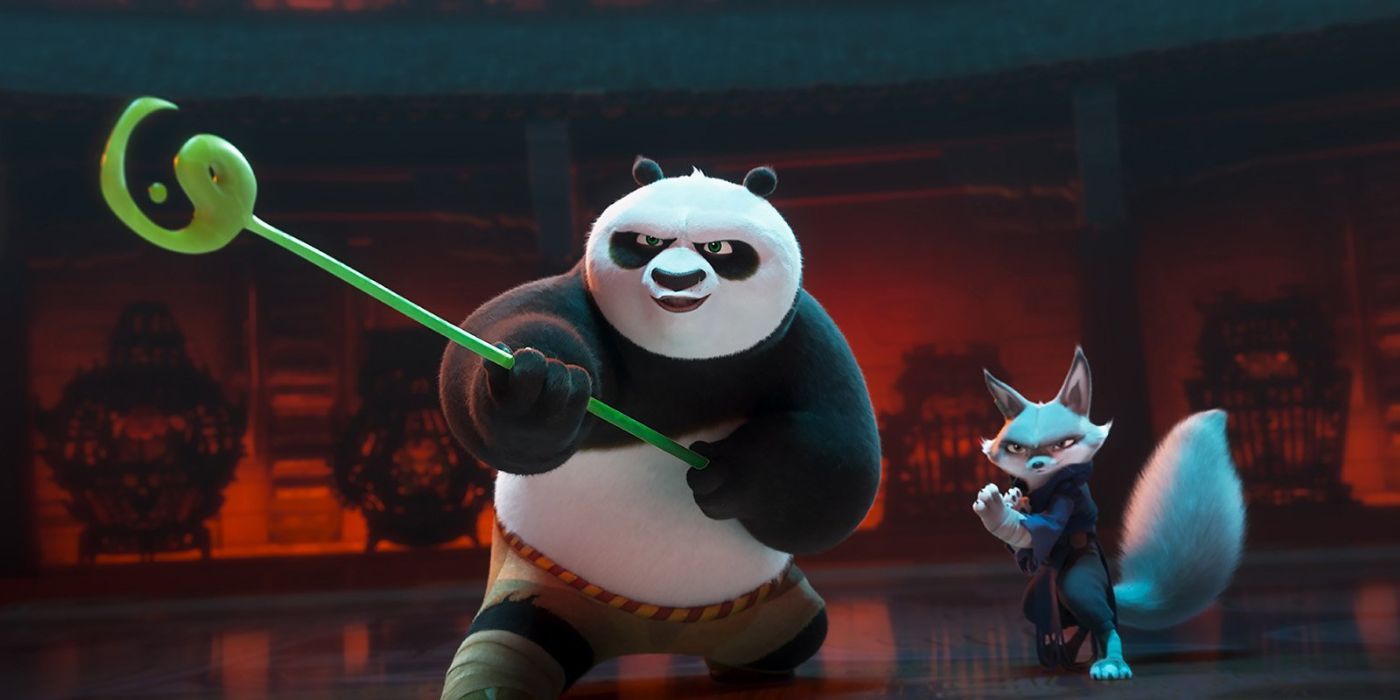 Po et Zhen dans Kung Fu Panda 4