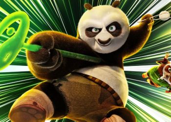 Po and Shifu on the poster for Kung Fu Panda 4